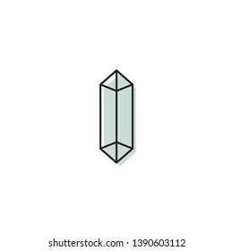 drug crystals vector icon concept, isolated on white background