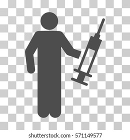 Drug Dealer icon. Vector illustration style is flat iconic symbol, gray color, transparent background. Designed for web and software interfaces.