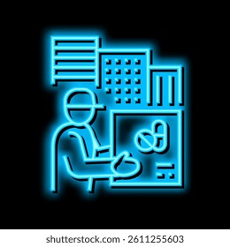 drug delivery neon light sign vector. drug delivery illustration