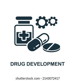 Drug Development Icon. Simple Element From Healthcare Innovations Collection. Creative Drug Development Icon For Web Design, Templates, Infographics And More