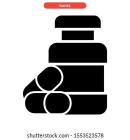 drug dose icon isolated sign symbol vector illustration - high quality black style vector icons
