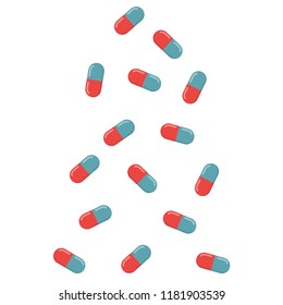 Drug drop pattern vector. free space for text. wallpaper. background.