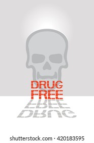 Drug free and skull sign.
Graphical representation of a specific thematic nature in the accompanying text.