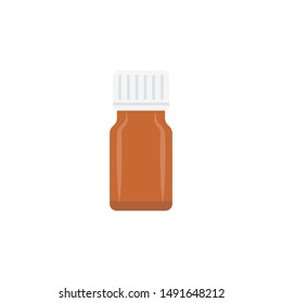 drug glyph flat vector icon
