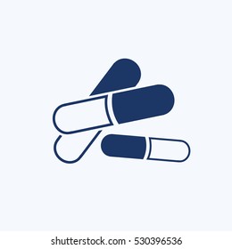 Drug icon design,clean vector