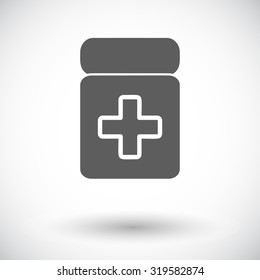 Drug icon. Flat vector related icon for web and mobile applications. It can be used as - logo, pictogram, icon, infographic element. Vector Illustration.