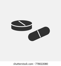 Drug icon illustration isolated vector sign symbol