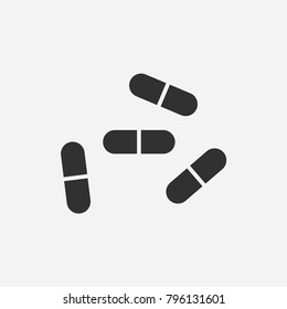 Drug icon illustration isolated vector sign symbol
