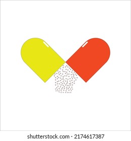 drug icon logo vector design