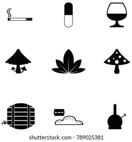 drug icon set