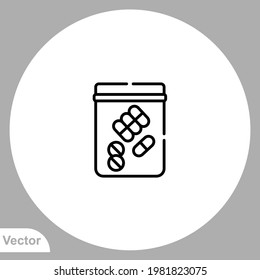 Drug icon sign vector,Symbol, logo illustration for web and mobile