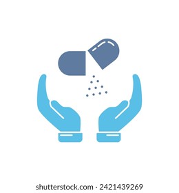 Drug Icon Vector Design Template. Bearbeitbarer Stroke.