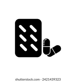 drug Icon Vector Design Template. Editable Stroke.