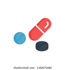 drug icon vector flat design