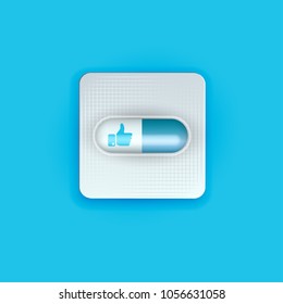 Drug icon, vector illustration.