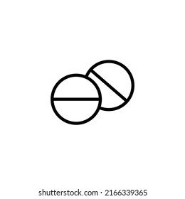 Drug Icon Vector Isolated on White Artboard
