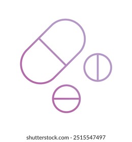 Drogensymbol auf weißem Hintergrund, Vektorgrafik