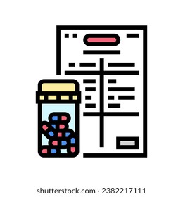 drug information pharmacist color icon vector. drug information pharmacist sign. isolated symbol illustration