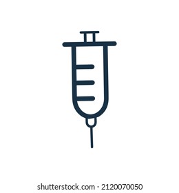 Drug injection or drug icon