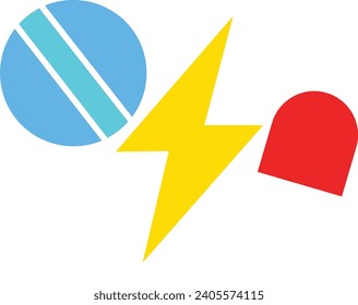 Drug And Drug Interaction No Outline Vector Illustration