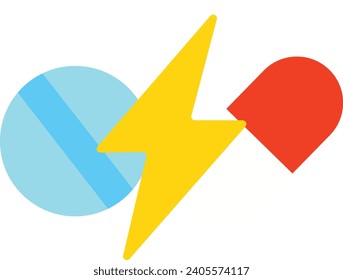Drug And Drug Interaction Vector Illustration