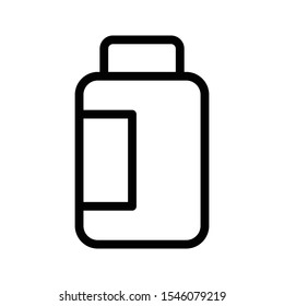 Drug Jar Vector Thin Line Icon