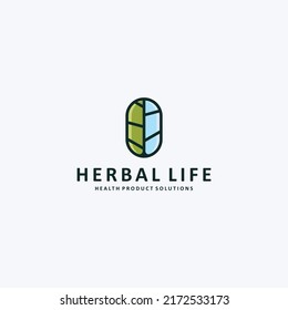 drug with leaf and water logo design