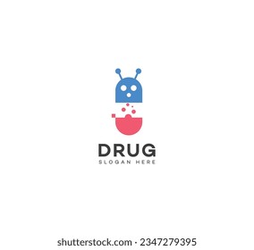 drug logo Design Template Vector icon
