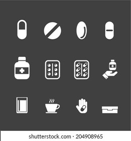 drug, medication vector set