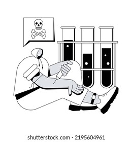 Drug Monitoring Abstract Concept Vector Illustration. Therapeutic Drug Monitoring, Primary Healthcare, Ankle Bracelet, Clinical Chemistry, Medication Level Measurement In Blood Abstract Metaphor.