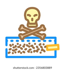 drug nicotine tobacco color icon vector. drug nicotine tobacco sign. isolated symbol illustration