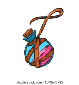 Drug on a white background. Cartoon style.