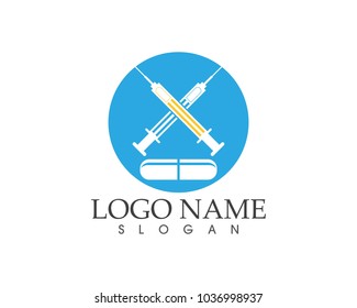 Drug and pill icon sign logo