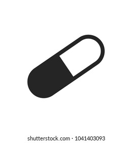 Drug pill vector icon