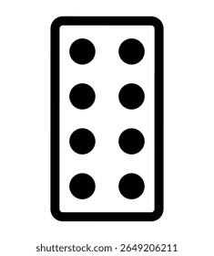 Drug Pills icon, on transparent background, flat line design, vector illustration