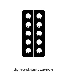 Drug pills icon vector icon. Simple element illustration. Drug pills symbol design. Can be used for web and mobile.
