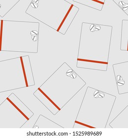 Drug Pills in Zip Lock pattern seamless. vector background 