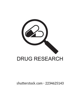 drug research icon , pharmacy icon