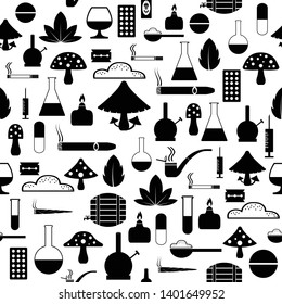drug seamless pattern background icon.