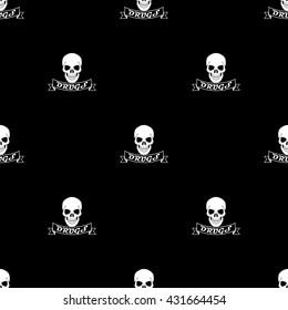 Drug Skull Vector icon
