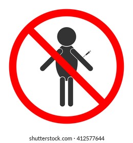 drug stick figure vector