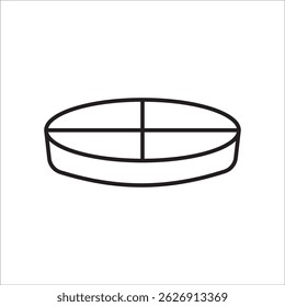 Drug stock icon outline vector