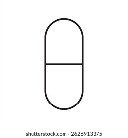 Drug stock icon outline vector