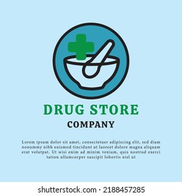 Drug Store Company Logo Vector