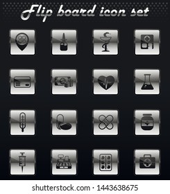 drug store vector flip mechanical icons for user interface design