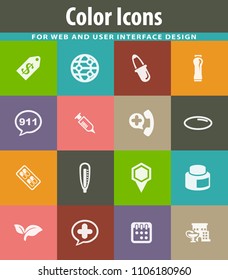 Drug store vector icons for user interface design