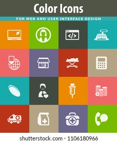 Drug store vector icons for user interface design