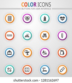 Drug store vector icons for user interface design
