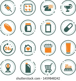 Drug store vector icons for user interface design