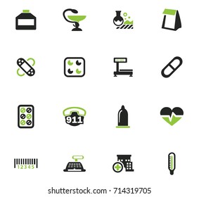 Drug store vector icons for user interface design